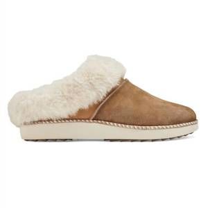 NEW OLUKAI women's ku'i slipper in tan/bone